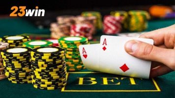 Tựa game Poker 23Win cá cược đổi thưởng xanh chín 2025