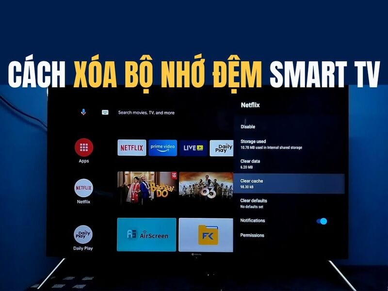 Delete cache on Smart TV to watch TV faster
