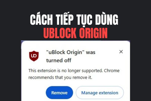 How to turn on Ublock Origin on Chrome after being disabled by Google ...