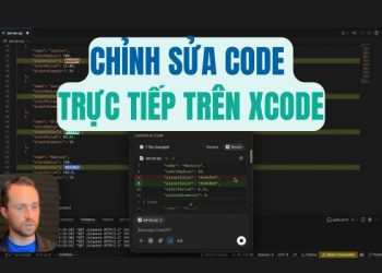 chinh sua code truc tiep trong xcode