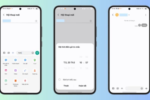 Hẹn giờ gửi tin nhắn trên Android: Giải pháp cho người bận rộn 13 Hẹn giờ gửi tin nhắn bằng Samsung Messages