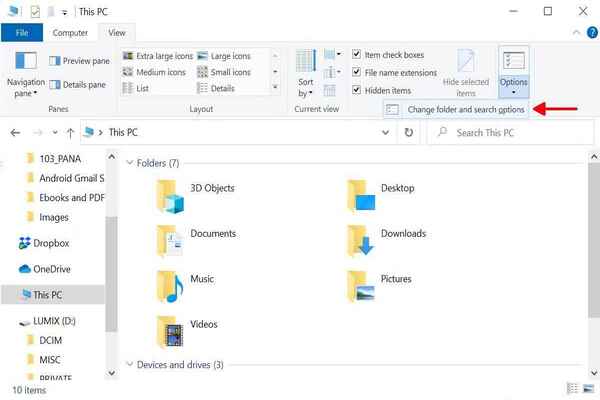 Mẹo khắc phục lỗi File is open in another program 10 Điều chỉnh cài đặt File Explorer