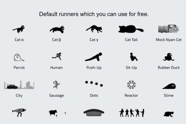 RunCat: Ứng dụng theo dõi hiệu suất Mac siêu dễ thương 12 Chọn nhân vật yêu thích