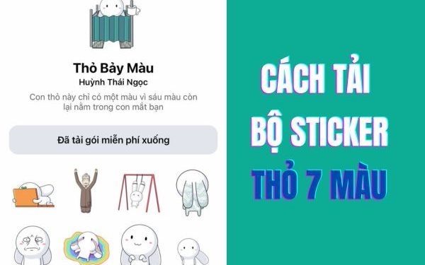 sticker tho 7 mau tren facebook