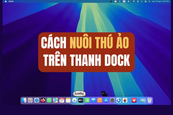 Raising “pets” right on the macos dock Raising “pets” right on the macos dock