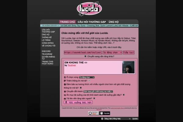 Lucida: Tải nhạc SoundCloud, Tidal miễn phí, không quảng cáo 4 Lucida là gì?