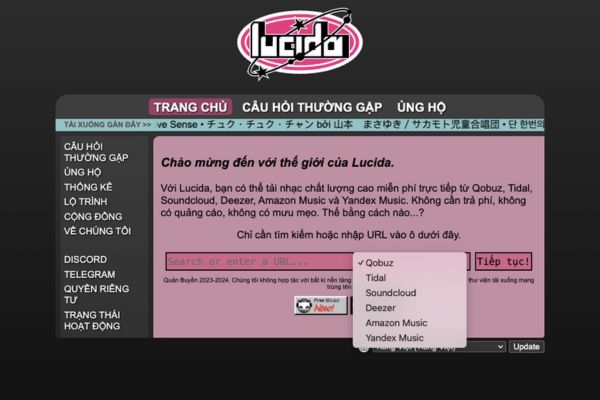 Lucida: Tải nhạc SoundCloud, Tidal miễn phí, không quảng cáo 5 Giao diện và trải nghiệm người dùng
