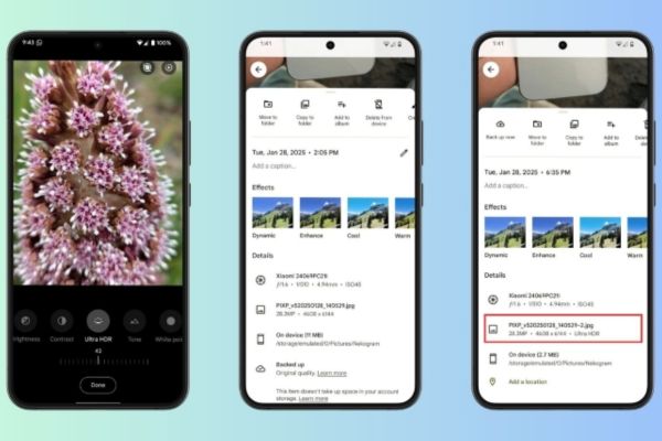 Nâng cấp ảnh với Ultra HDR trên Google Photos 12 Hướng dẫn áp dụng Ultra HDR trên Google Photos