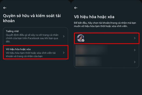Hướng dẫn vô hiệu hóa Facebook nhưng vẫn dùng Messenger 14 Nhấn vào Vô hiệu hóa hoặc xóa