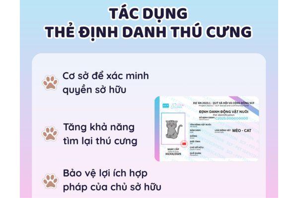 Hướng dẫn đăng ký Thẻ định danh thú cưng 9 Lợi ích khi đăng ký thẻ định danh thú cưng
