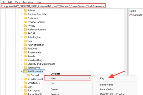 4 cách gỡ Ask Copilot khỏi menu chuột phải trên Windows 11 17 Tạo khóa mới là Blocked