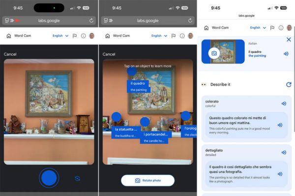 Little Language Lessons: Học ngoại ngữ với AI của Google 13 Word Cam: Học từ vựng từ thế giới xung quanh