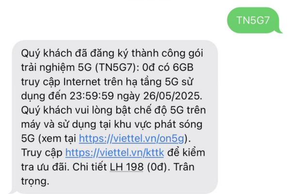 Hướng dẫn cách nhận 6GB data 5G Viettel miễn phí 10 Cách đăng ký nhận 6GB data 5G Viettel miễn phí