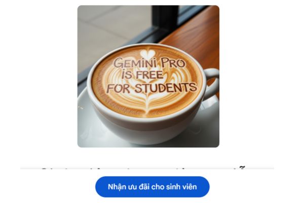 Hướng dẫn tạo Gemini Pro miễn phí để trải nghiệm Veo 3 16 Nhấn nút Nhận ưu đãi cho sinh viên