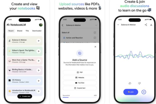 Ra mắt ứng dụng NotebookLM trên iOS và Android 7 Các tính năng nổi bật của ứng dụng NotebookLM