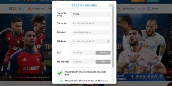 Hướng dẫn cách đăng ký Kubet nhận ưu đãi 7