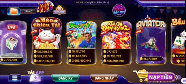 Game nổ hũ Rikvip