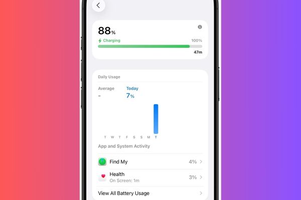 How to activate Adaptive Power on iOS 26 to save battery 10 The charging information will be displayed in detail