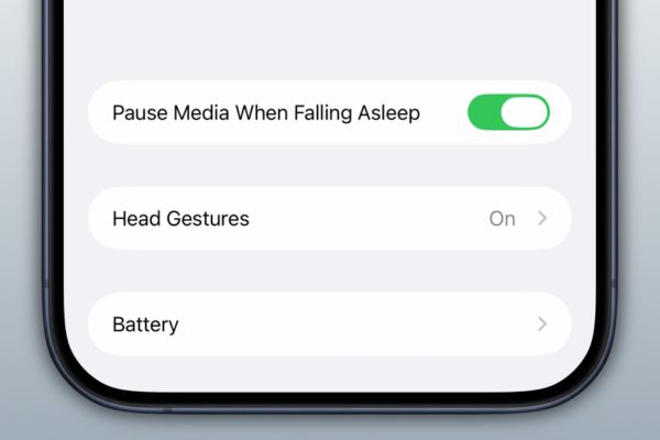 Bật Pause Media When Falling Asleep