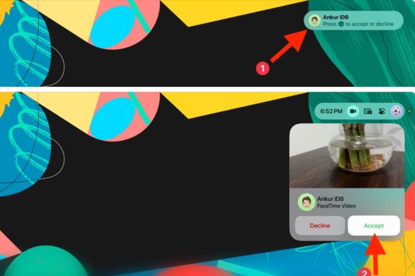 How to receive Facetime calls on Apple TV