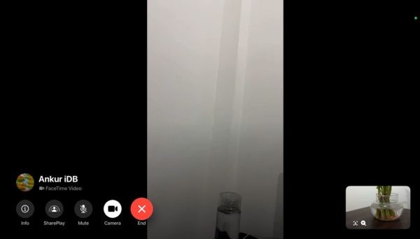 Press the red button to end the call