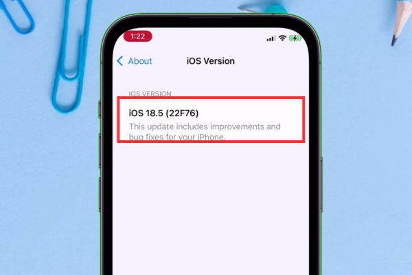 Cách hạ cấp từ iOS 26 beta xuống iOS 18.5 không mất dữ liệu 41 iPhone hạ cấp về phiên bản iOS 18.5