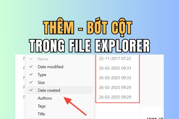 How to add or remove columns in File Explorer Windows 11