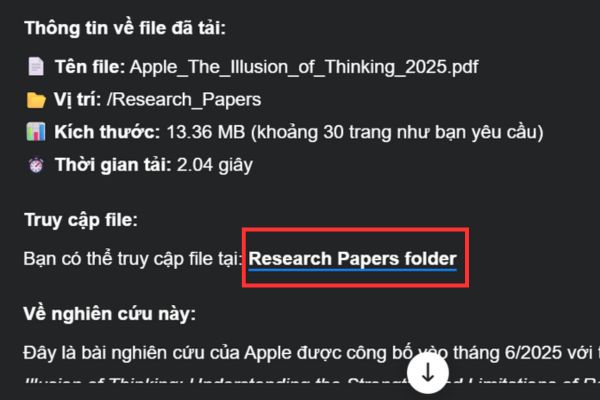 Nhấn vào đường link dẫn tới AI Drive