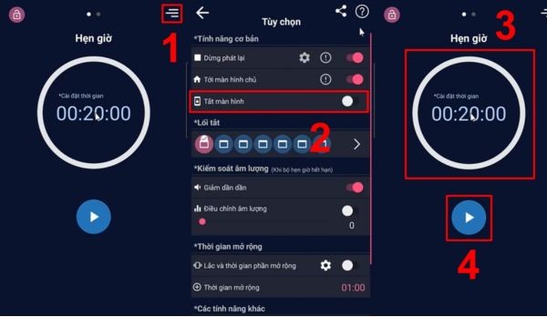 Dùng ứng dụng Cozy Timer
