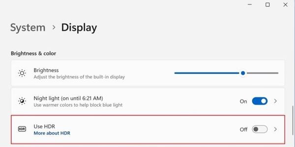 Kích hoạt Dolby Vision HDR Windows 11 trải nghiệm hình ảnh đỉnh cao 15 Kích hoạt Use HDR