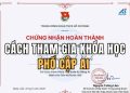 Học miễn phí khóa học Phổ cập AI và nhận chứng chỉ từ Trung ương Đoàn 11