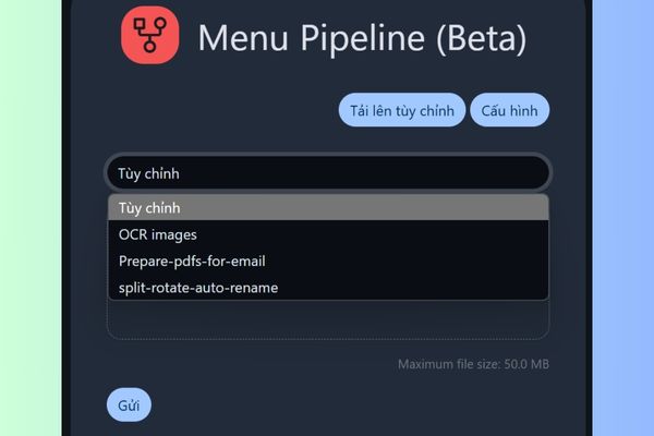 Automation of working process with pipeline