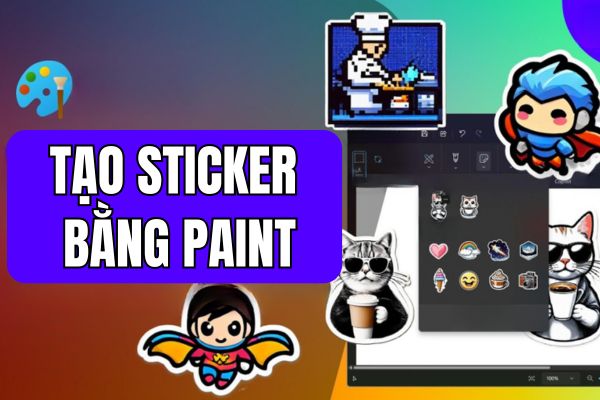 How to create stickers with Paint on Windows 11