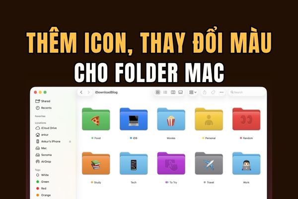 How to add emoji to Macbook folder to easily distinguish