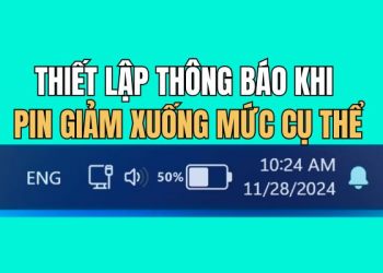 Hướng dẫn tùy chỉnh thông báo pin yếu trên Windows 11 9