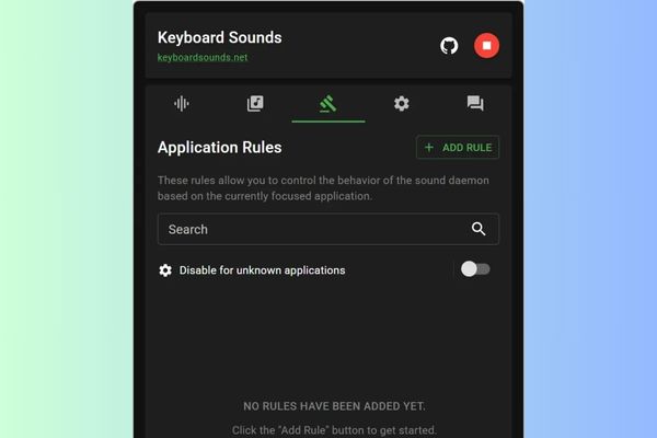 Thiết lập các quy tắc riêng cho từng ứng dụng