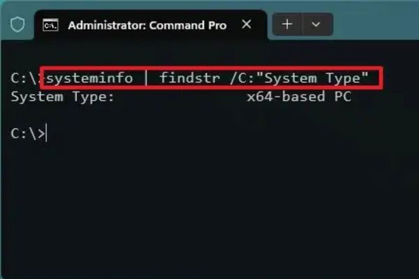 Cách biết máy tính chạy chip x64 hay ARM64 trong 30 giây 12 Dùng lệnh Command Prompt