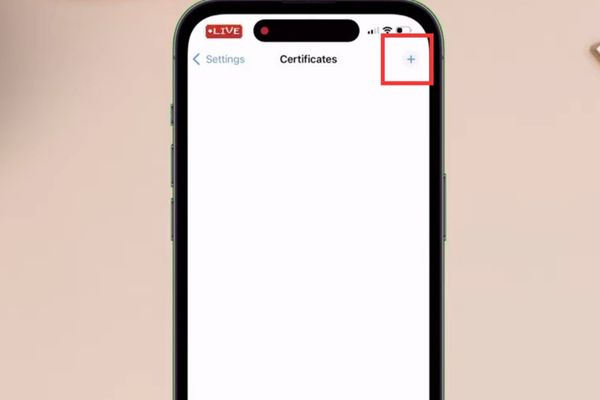 Cách bypass Unable to Verify App trên iPhone 22 Nhấn vào dấu +