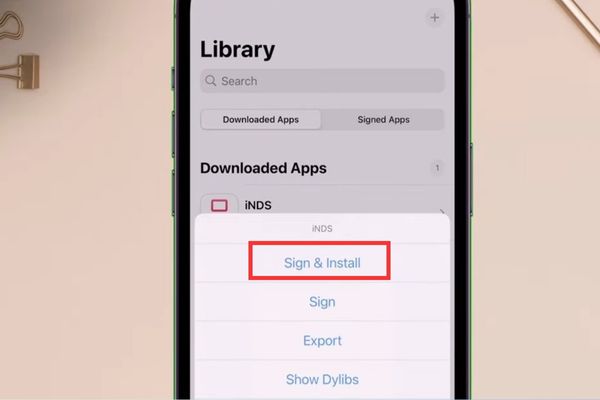 Cách bypass Unable to Verify App trên iPhone 25 Chọn Sign & Install
