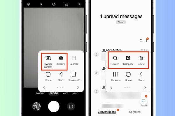 Tự động hiển thị các mục theo ngữ cảnh