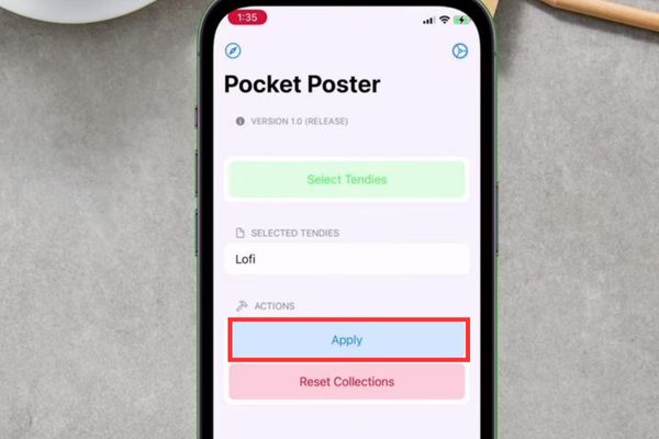 Nhấn vào nút Apply