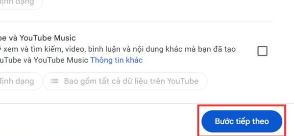 Nhấn Bước tiếp theo