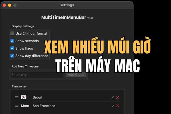 How to view more time zones on Mac with multitimeinmenubar
