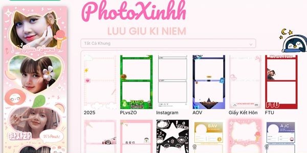Hướng dẫn chụp ảnh Photobooth online miễn phí tại nhà 15 Chọn khung hình