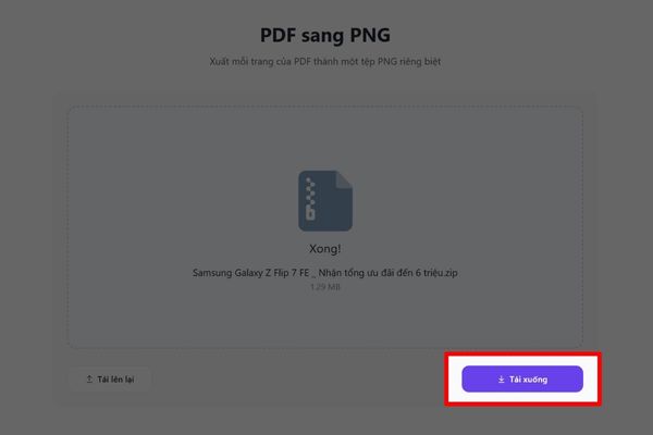 Chuyển PDF thành ảnh PNG online bằng AI cực dễ 13 Nhấn nút "Tải xuống"