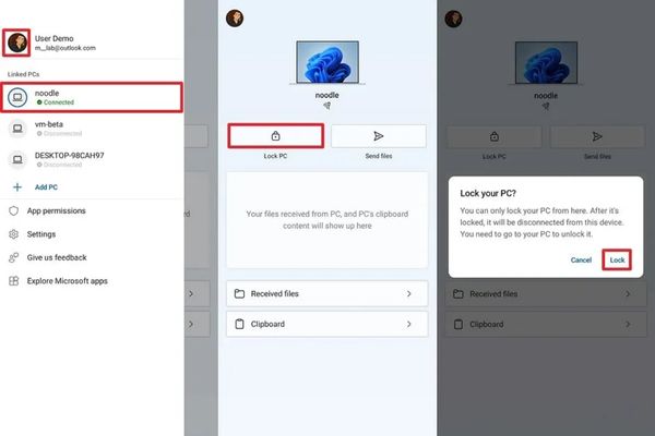 Các bước khóa máy tính bằng điện thoại Android
