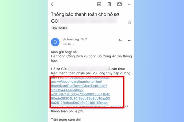 Thanh toán lệ phí