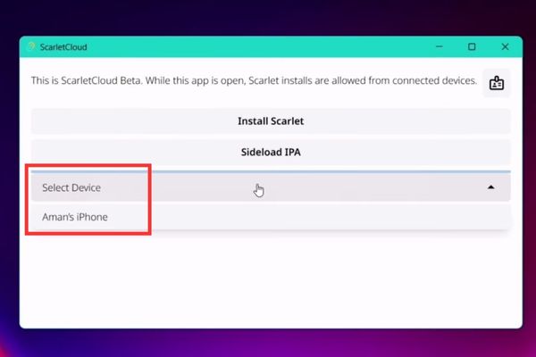 Hướng dẫn cài Scarlet iOS để cài mọi file IPA không bị thu hồi 24 Chọn đúng thiết bị của bạn