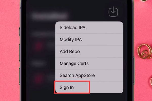 Hướng dẫn cài Scarlet iOS để cài mọi file IPA không bị thu hồi 27 Chọn Sign In