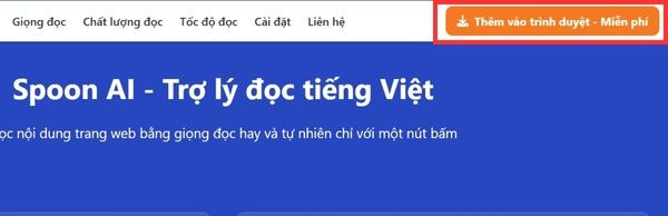 Click vào nút "Thêm vào trình duyệt - Miễn phí"